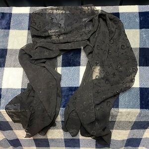 Black & sparkly dressy scarf